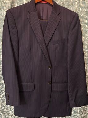 Ermenegildo Zegna Dark Navy Pinstripe Suit